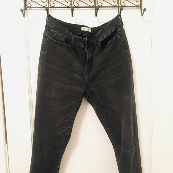 Black distressed jeans - Picture 1 of 3